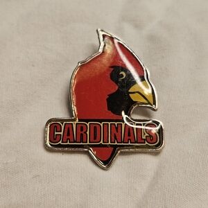 Vintage Cardinals Red and Yellow Small Pin